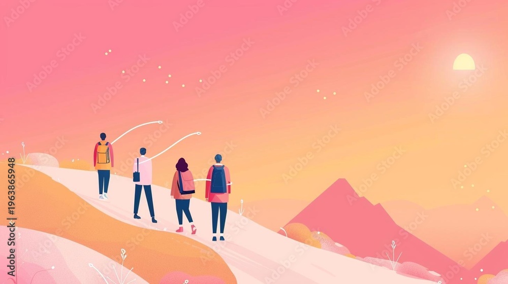 Fototapeta premium winter landscape with mountains
