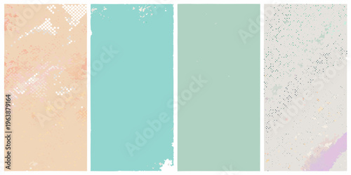 Abstract vertical color blocks with varying textures and pastel shades