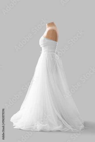 Mannequin with wedding dres...