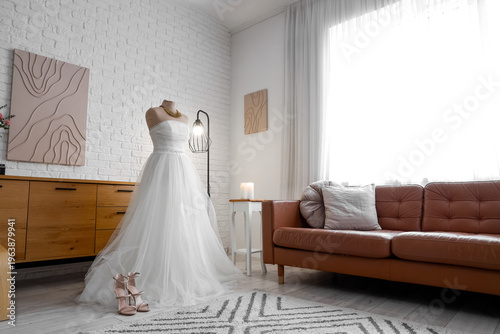 Interior of room with weddi...