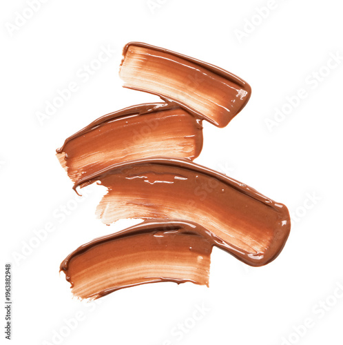 Smears of melted chocolate ...