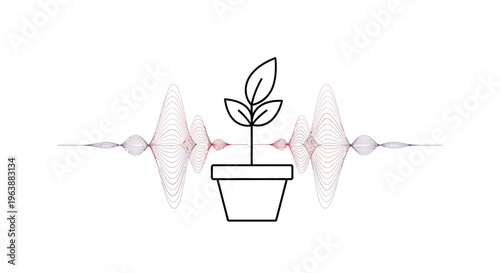 vector ultrasonic radiation waves and plants