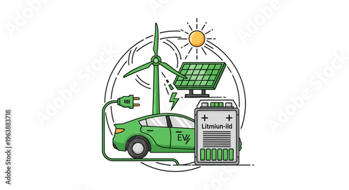 energy-saving electric car charging logo