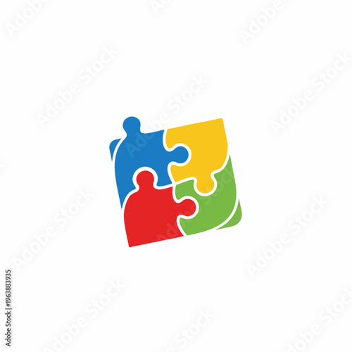 autism logo vector illustration on white background