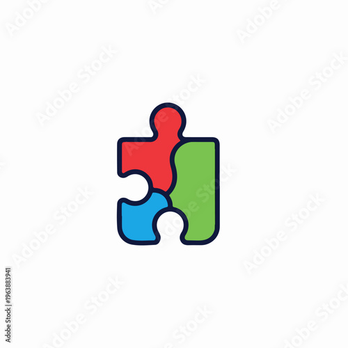 autism logo vector illustration