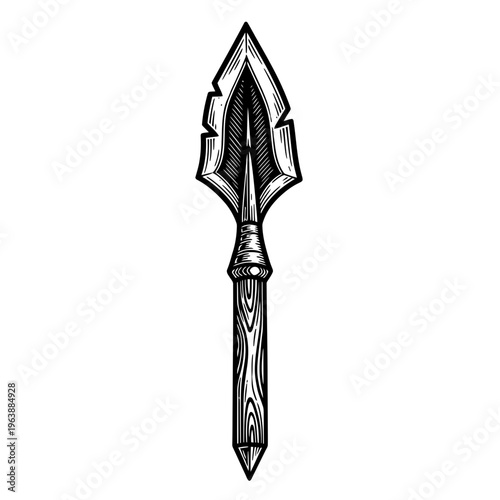 Detailed illustration of a dagger weapon.