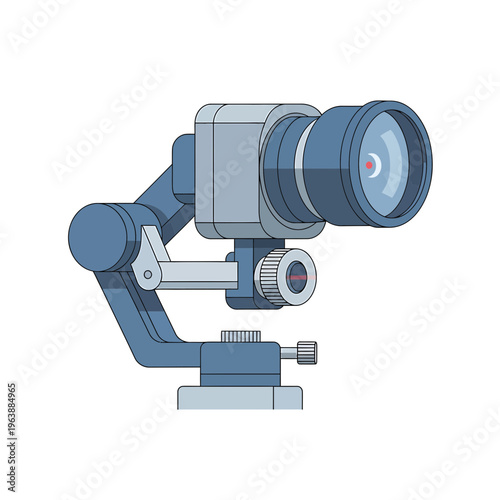 Camera on a stabilizer mount device.