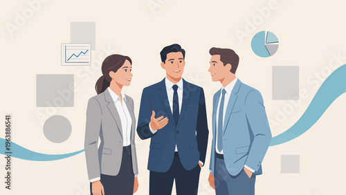 Business team in formal attire