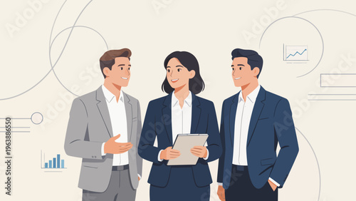 Business team in formal attire