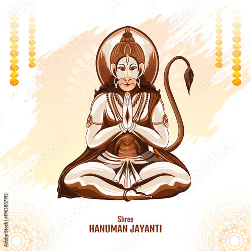 Shree hanuman jayanti celebrates the birth of lord hanuman