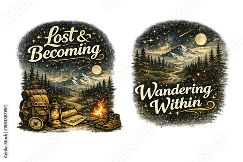 lost and wandering through nature, nature wandering journey, wilderness exploration concept, getting lost in nature, peaceful outdoor escape, forest wandering aesthetic, nature adventure theme, mindfu