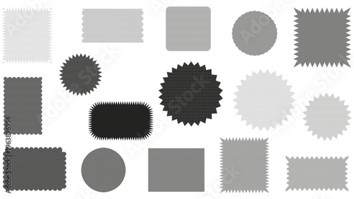 corrugated texture patterns in various geometric shapes providing versatile design elements for graphic resources