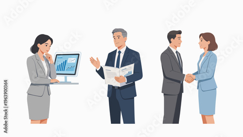 Business people in office setting