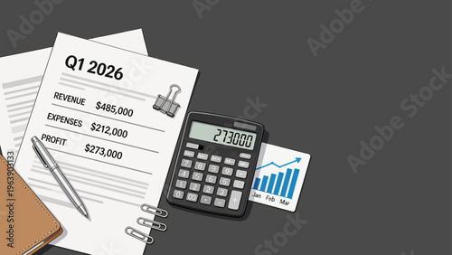 Business financial report and calculator