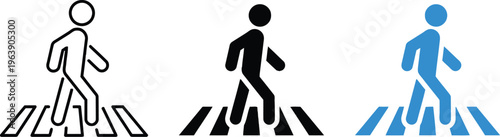 Pedestrian crossing symbols