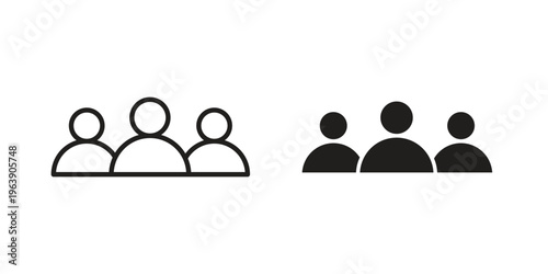 Community icon and symbol. Vector logo design element.