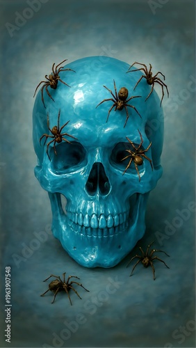 scary halloween skull