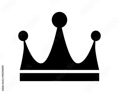 シンプルな王冠のイラスト　