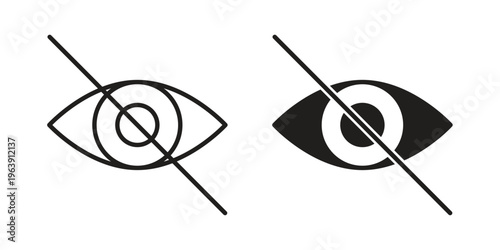 Hide icon and symbol. Vector logo design element.