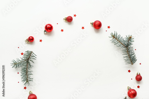 Frame made of Christmas tre...