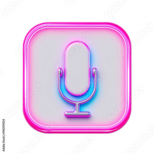 Voice recording icon digital space graphic design modern environment close-up view communication concept
