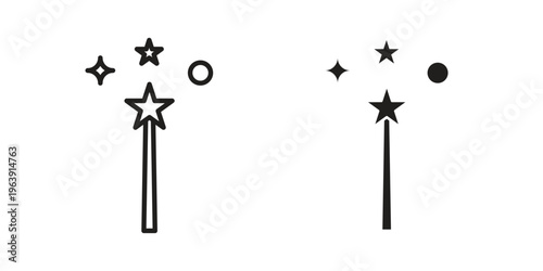 Magic icon and symbol. Vector logo design element.
