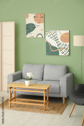 Interior of living room wit...