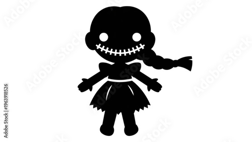 Child swinging on a circular swing set in a park Vector