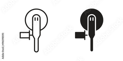 Polisher icon and symbol. Vector logo design element.