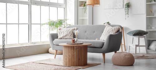 Interior of light living ro...