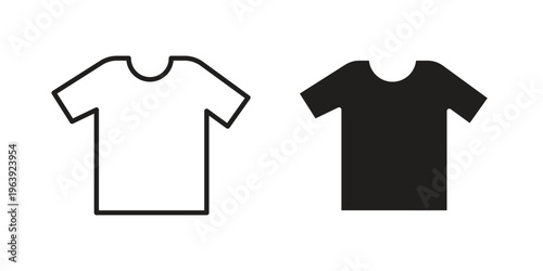 T shirt icon and symbol. Vector logo design element.