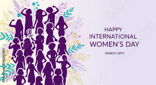 Celebrating International Womens Day with a powerful silhouette of women.