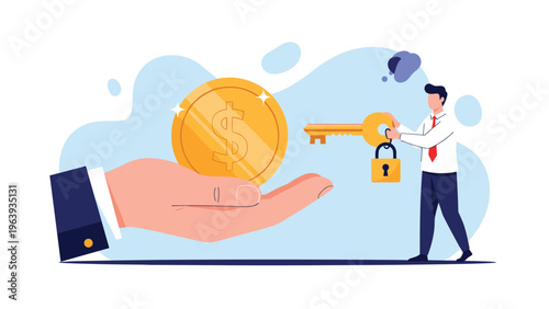 Archery expert shoots an arrow at a target but a giant fist emerges from a cloud to block the path of the projectile.