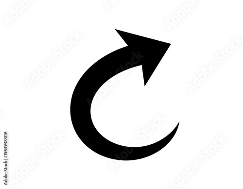 Black, curved arrow pointing upwards and right on white. Simple graphic element Free Download Black, curved arrow pointing upwards and right on white. Simple graphic element - GFXLoad