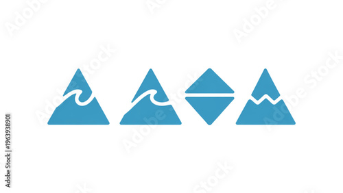 Four majestic black vultures in mid-flight against a plain background