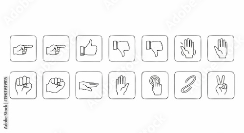 Diverse Hand Gestures - A Collection of Symbolic Communication.