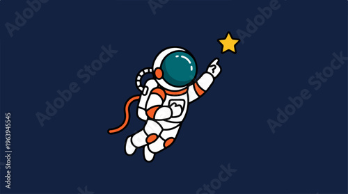 Astronaut Reaching for Star.