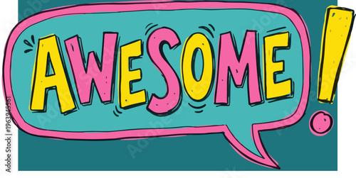 Awesome Speech Bubble Text.