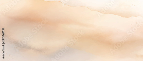 Soft beige watercolor wash background with subtle gradient layers