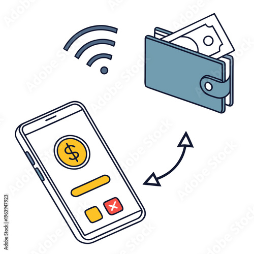 Mobile Wallet Transaction mobile phone cash wireless payment
