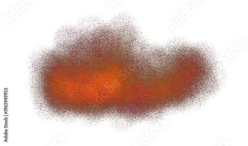 Abstract noisy grainy dust particles on transparent background. Grunge rough texture effect. Heavy noise and grain texture colorful overlay effect background. PNG image.
