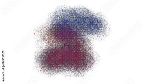 Abstract noisy grainy dust particles on transparent background. Grunge rough texture effect. Heavy noise and grain texture colorful overlay effect background. PNG image.