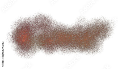 Abstract noisy grainy dust particles on transparent background. Grunge rough texture effect. Heavy noise and grain texture colorful overlay effect background. PNG image.