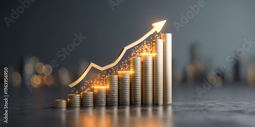 Flowing financial numbers forming rising revenue line graph representing total business income generated before operational costs