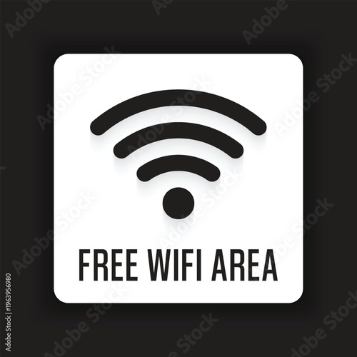 Vector Free Wifi Sign Template
