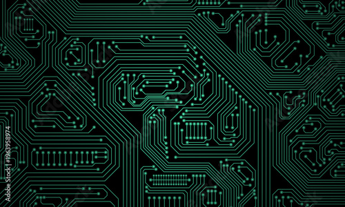 detailed circuit lines forming a clean modern technology background