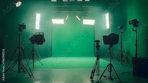 green screen studio camera lighting production setup