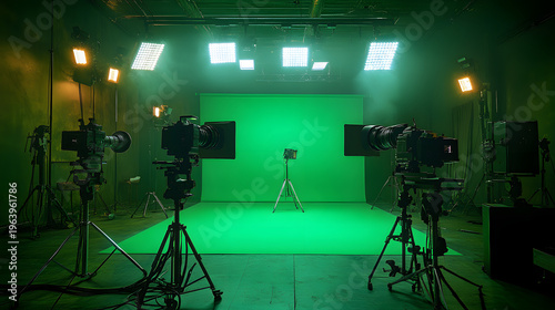green screen studio camera lighting production setup