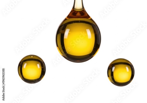 Honey Dripping from a Glass Bottle in Various Sizes