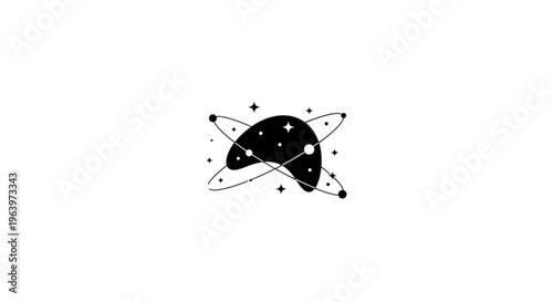 Abstract geometric network with interconnected dots and lines, symbolizing data flow, digital connections, and complex system architecture on a white background